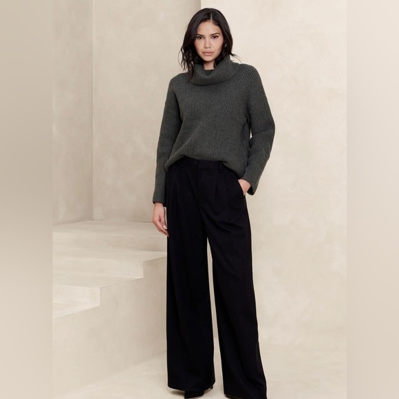 NWT! Banana Republic Black Wide Leg Pants - Multiple 🧡 - Picture 1 of 6